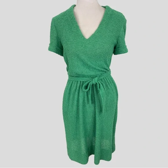 Vintage | Dresses | Vintage 6s California Girl Green Textured Boucle Belted  Dress Size Small | Poshmark